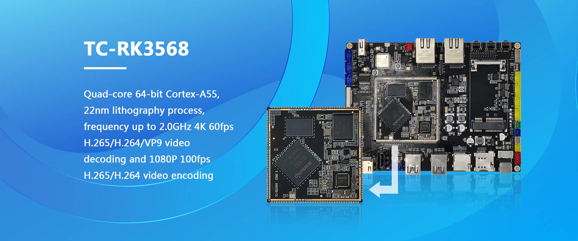 Partihandel Rockchip TC-RK3568 Development Board High Performance VPU
